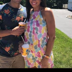 Colorful pineapple romper